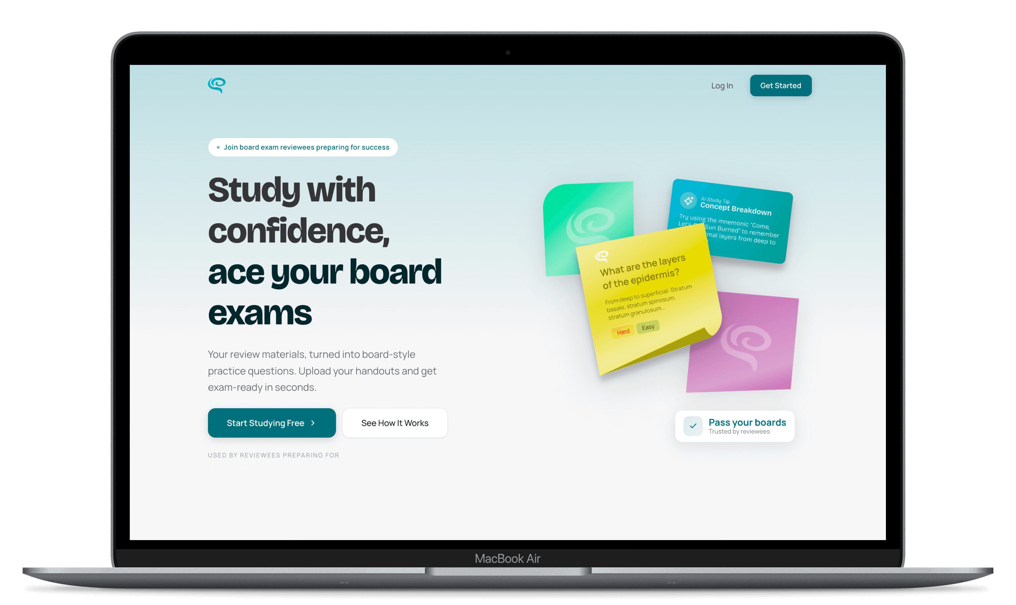 Cerevium — An AI study buddy for Filipino board exam reviewees. Upload handouts and turn them into board-style practice questions in seconds, with weak-area tracking that follows you across devices.